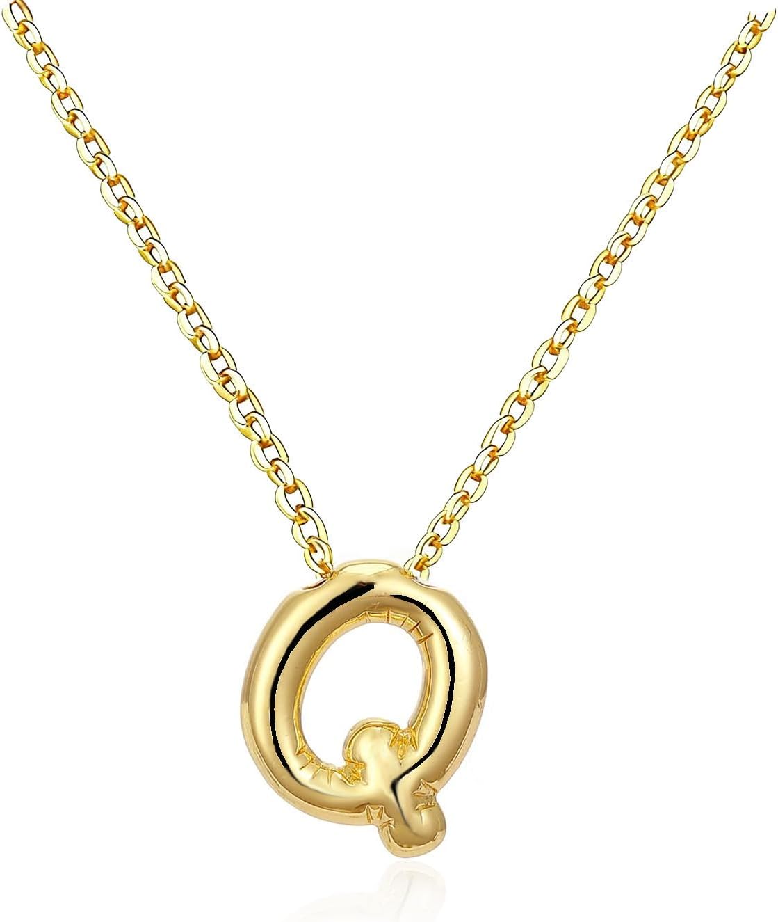 Detalle 2 de Initial Necklace, 14K Gold-Plated
