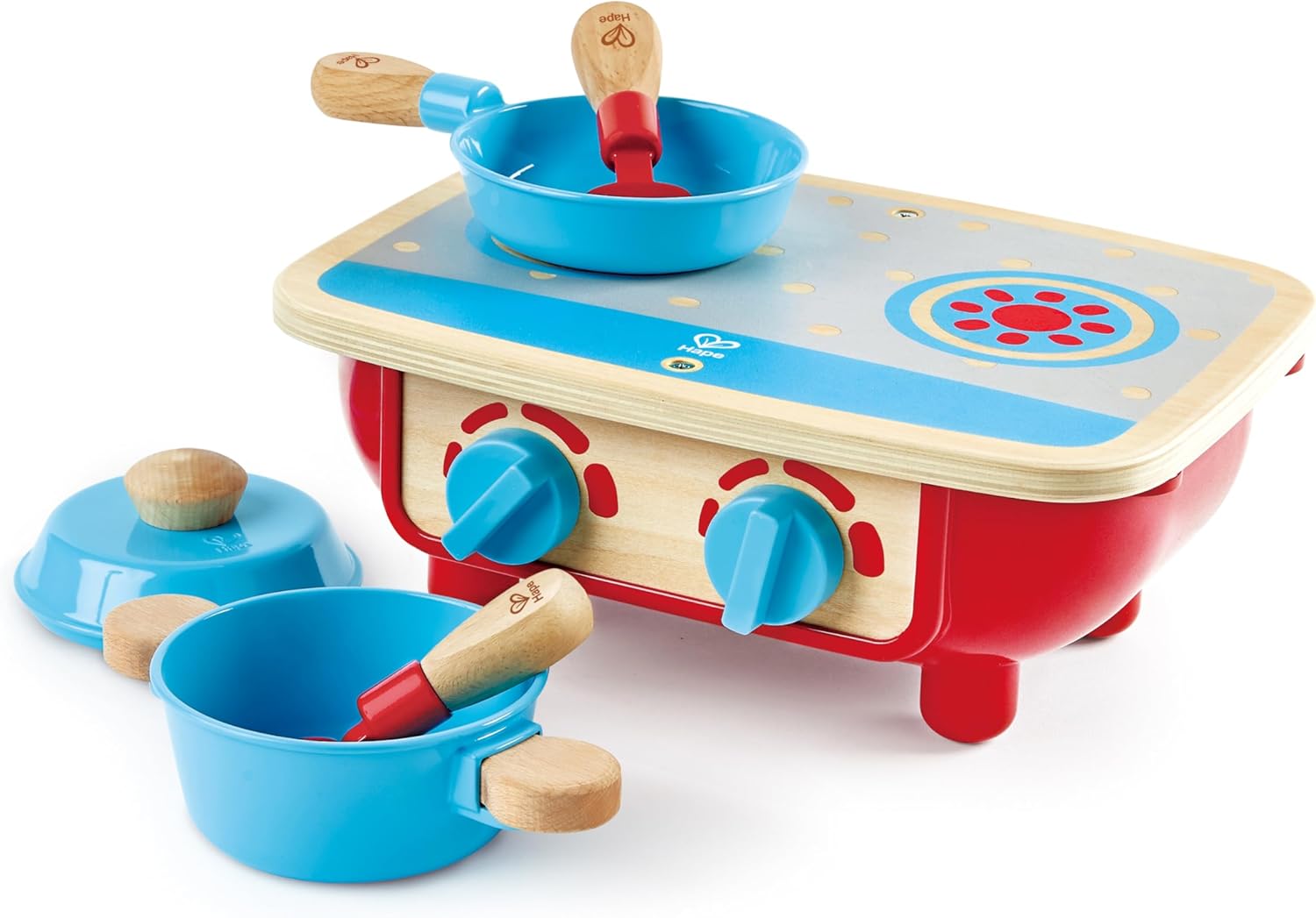 Hape Set cucina in legno – Set da gioco completo per piccoli chef
