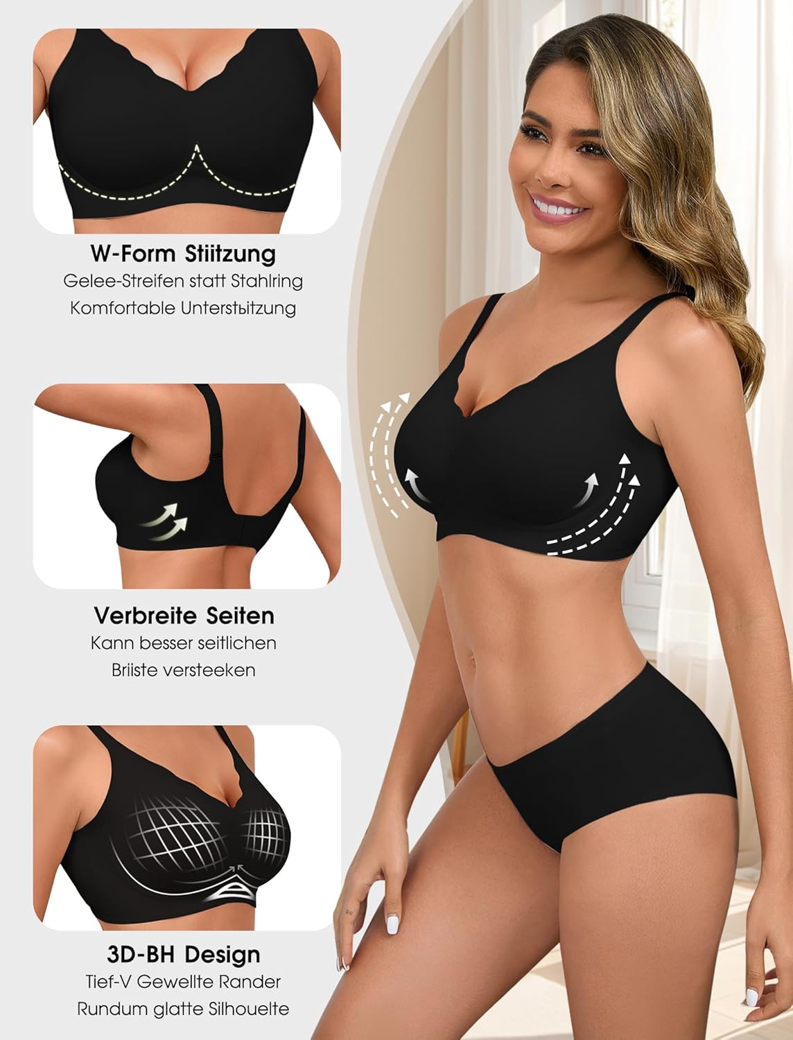 Detalle 2 de Vtelor Bügelloser BH S–3XL