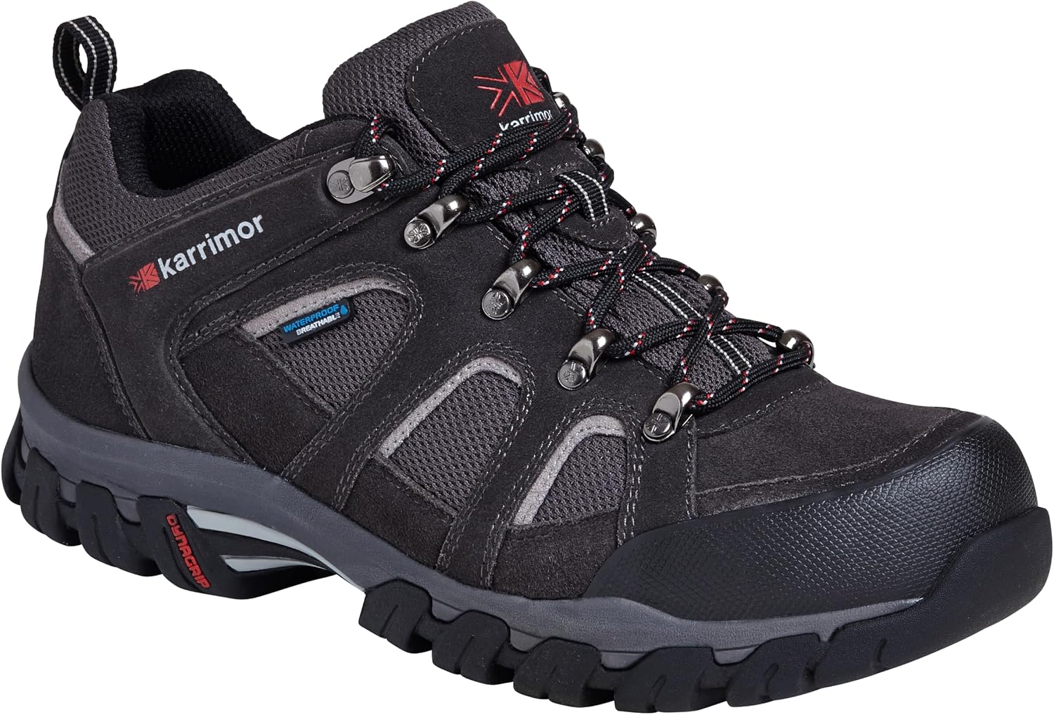 Detalle de Karrimor Bodmin Low IV Weathertite Men’s Walking Shoes, Black, 13 UK