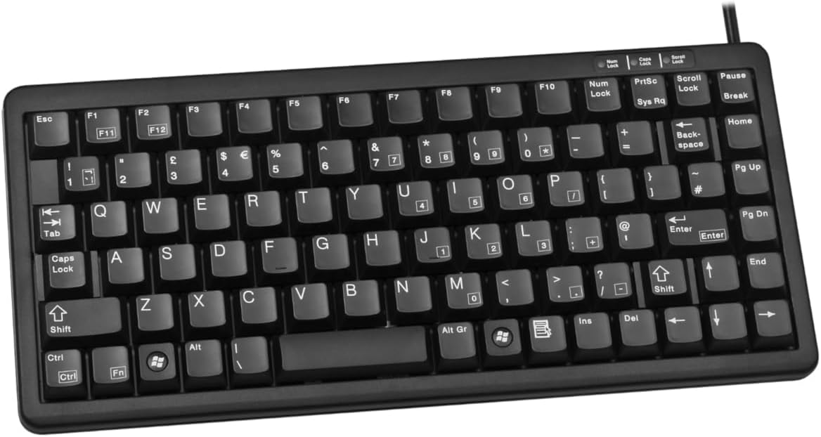 Detalle 2 de CHERRY G84-4100: Kompakte mechanische Tastatur mit Pan-Nordischem Layout (QWERTY) und Kabel, ML-Switches