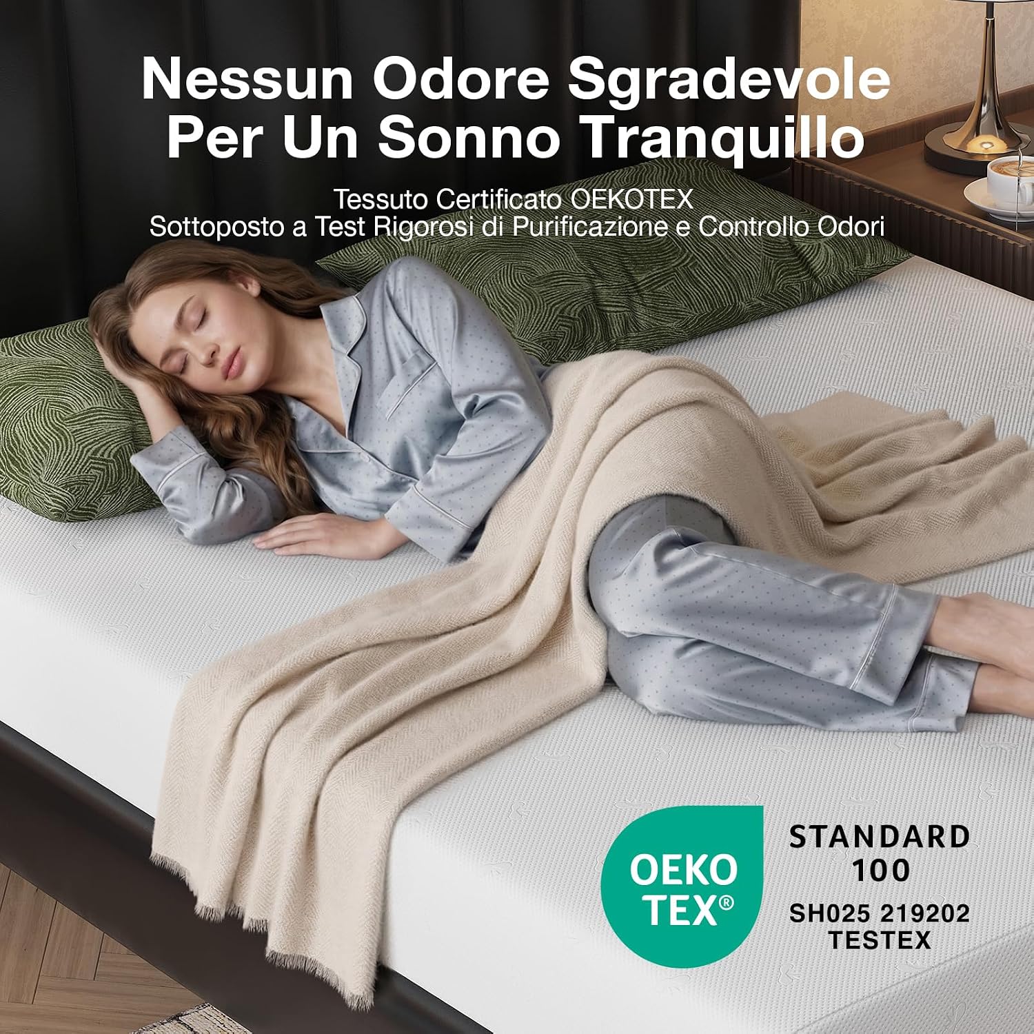 Thumbnail 6 de Novilla Materasso 140x200, Matratze Matrimoniale con Gel Memory Foam e Fibra di Bambù – 20 cm, supporto ideale e pelle-friendly
