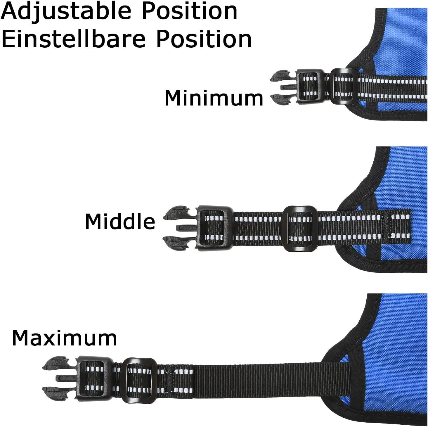 Thumbnail 5 de HEELE Small Dog Harness with No-Pull Design and Reflective Trim (Size S) for Outdoor Training