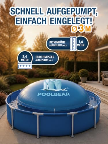 Thumbnail 2 de PoolBear Poolkissen Winter 3m XXL – Frostschutzkissen mit Reparaturset, Doppelnaht