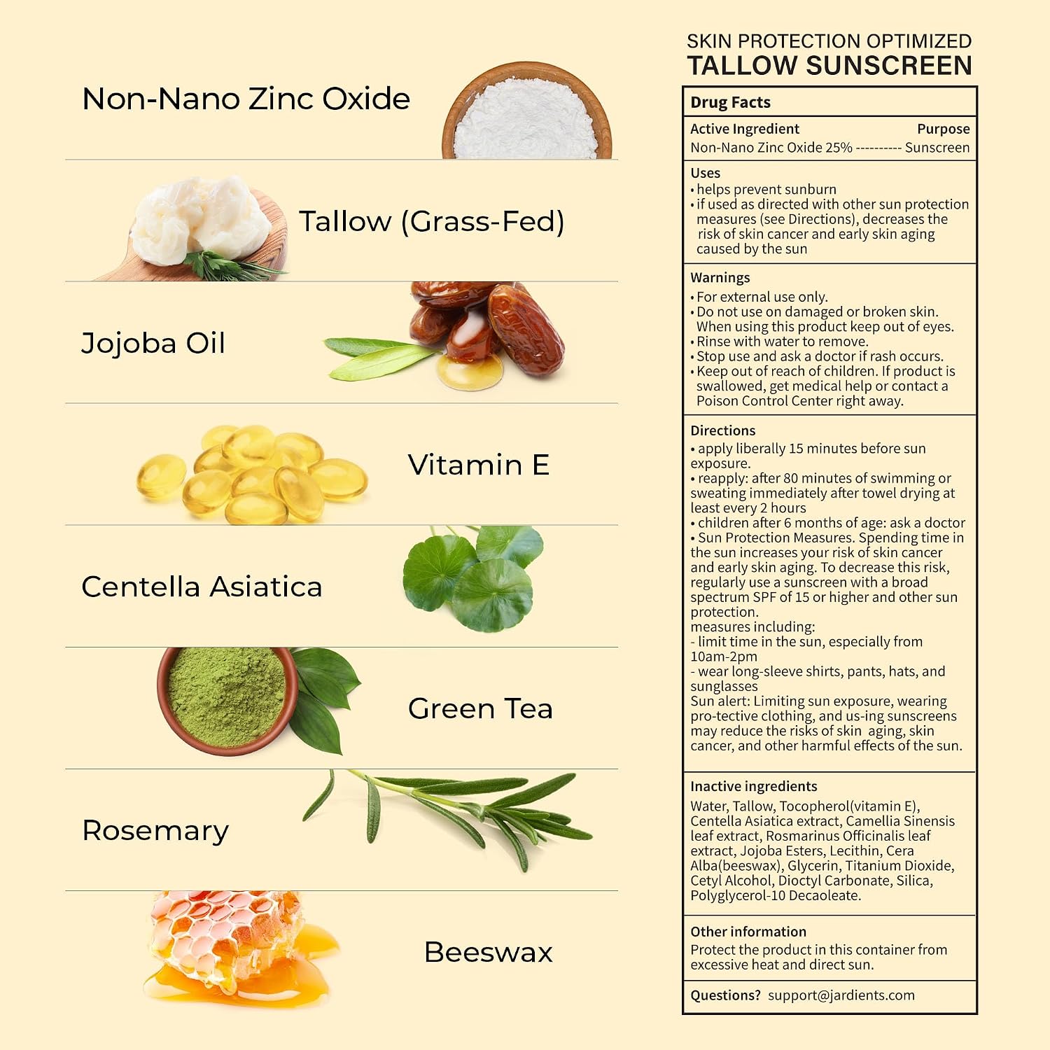 Thumbnail 6 de Beef Tallow Sunscreen SPF 50 with Mineral – Instant, Non-Greasy Zinc Oxide Sunblock (3 Fl oz / 85g)