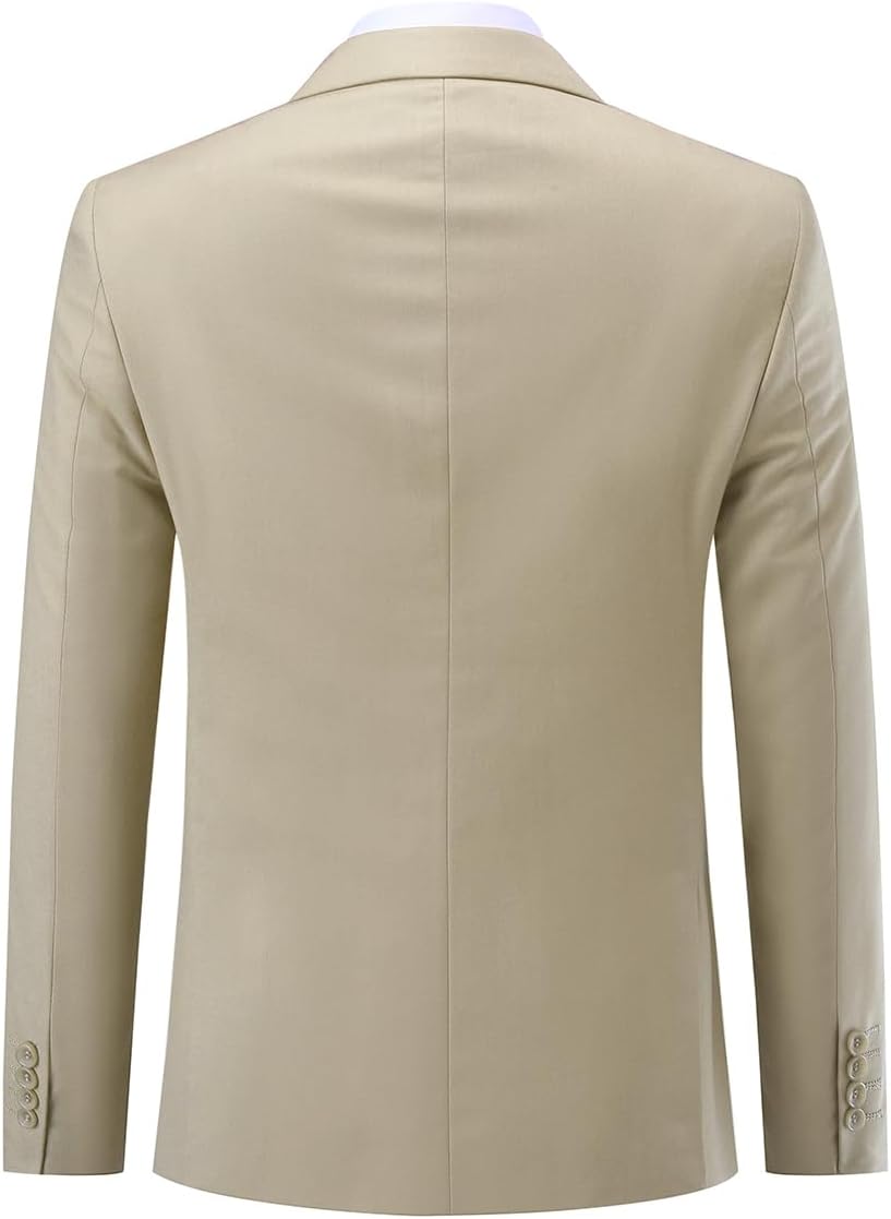 Thumbnail 1 de Costume homme slim fit 2 pièces uni Allthemen — polyester/viscose, veste 2 boutons