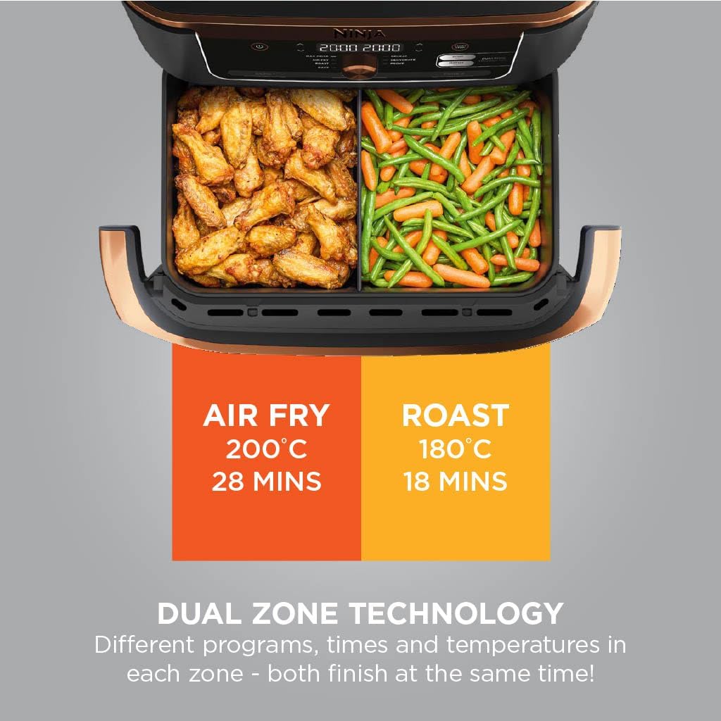Thumbnail 5 de Ninja Foodi FlexDrawer Air Fryer AF500UKCP – Dual Zone 10.4L
