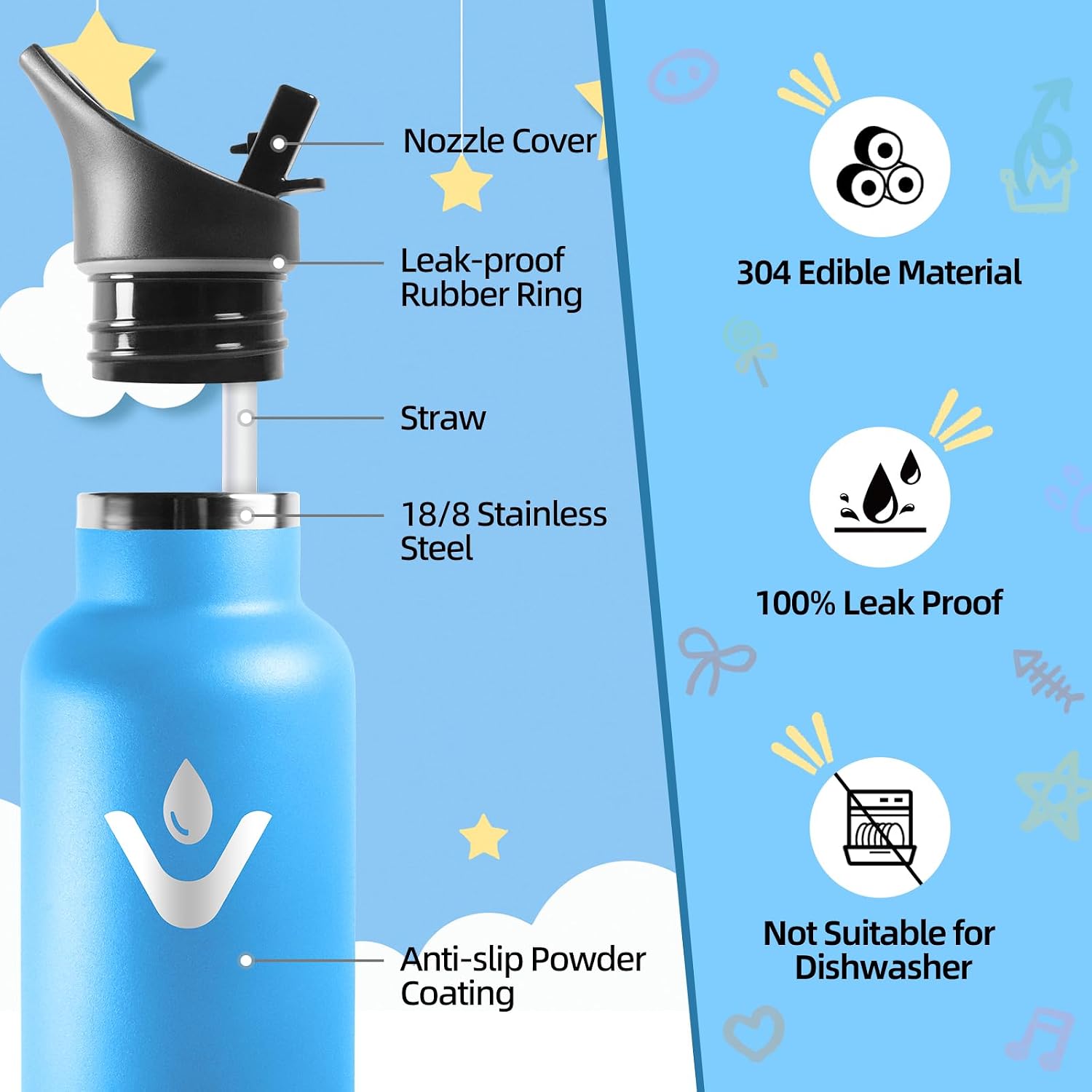 Detalle 2 de Motswedi Borraccia Termica Bambini 500ml