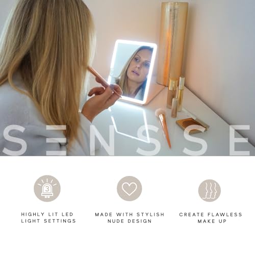 Detalle 2 de SENSSE Glow Up LED Makeup Mirror – Portable Lighted Vanity Mirror