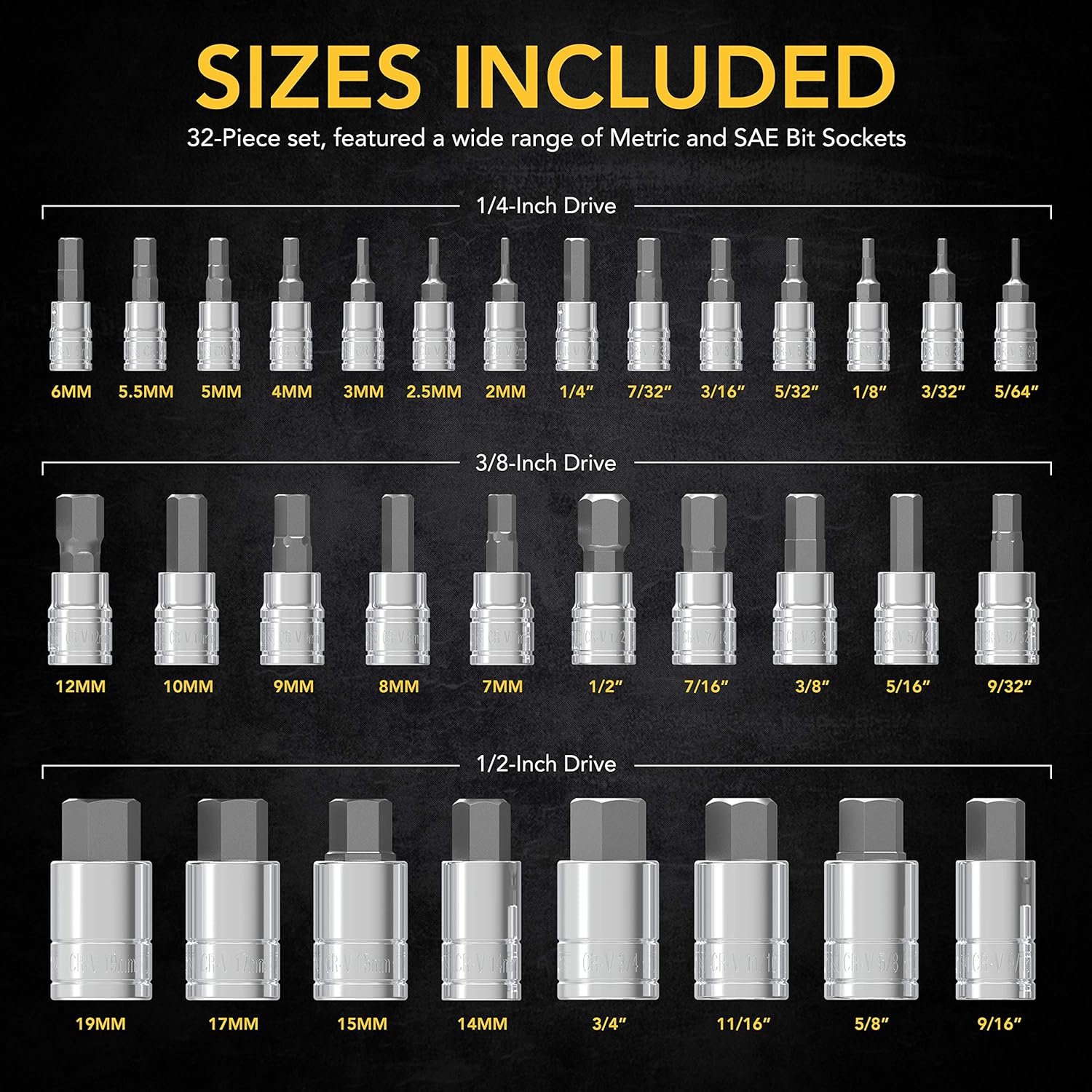 Thumbnail 5 de Lexivon Master LX-144 Hex Bit Socket Set