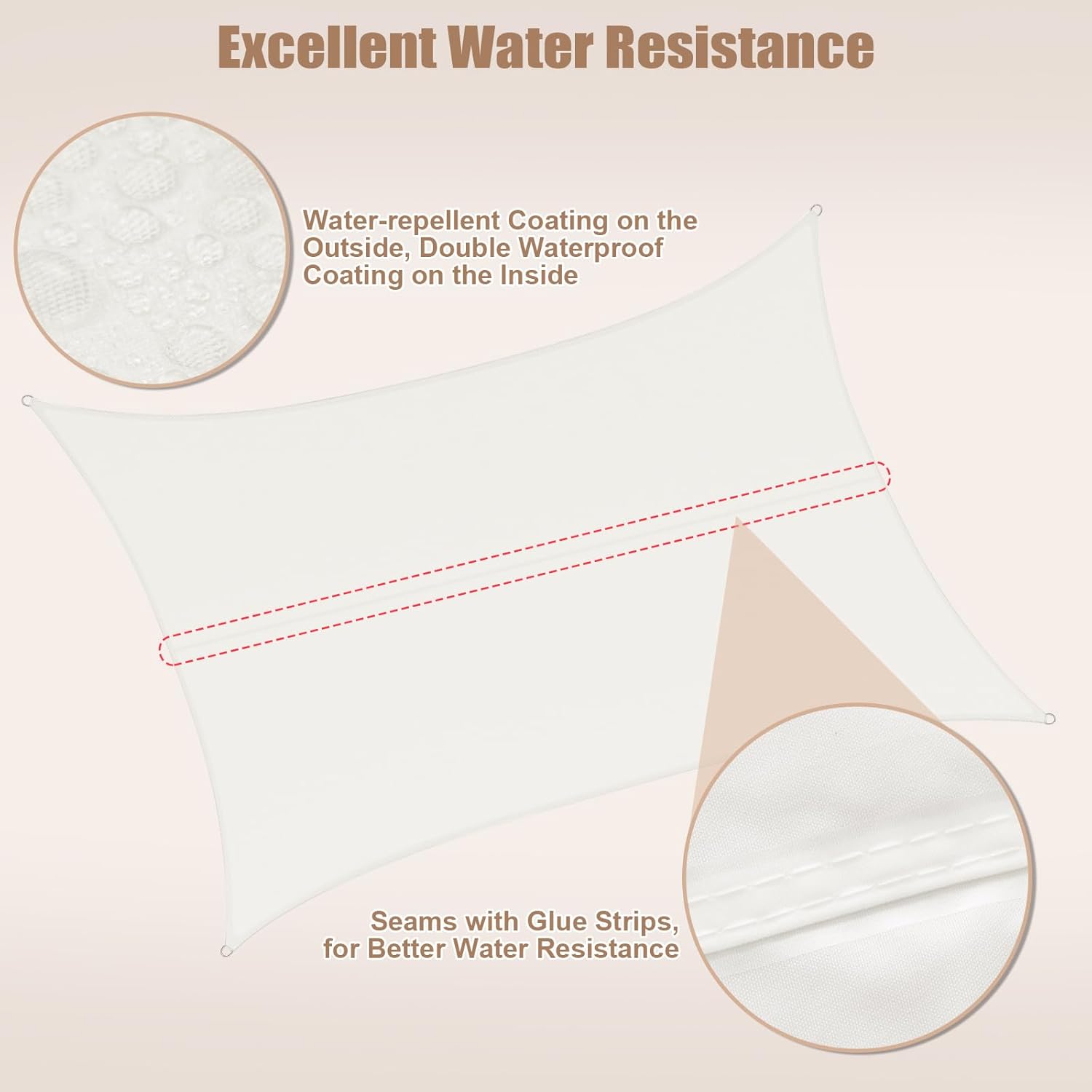 Thumbnail 3 de WOLTU Toldo Vela de Sombra Triangular Impermeable ☀️