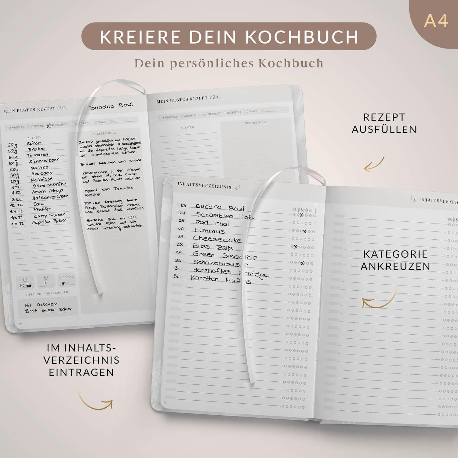 Thumbnail 4 de Lebenskompass Rezeptbuch A4