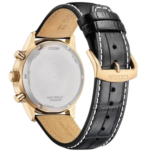 Detalle de Citizen CA4723-03A Eco-Drive Cronografo Solare da Uomo in Acciaio Inox Oro Rosa 42 mm