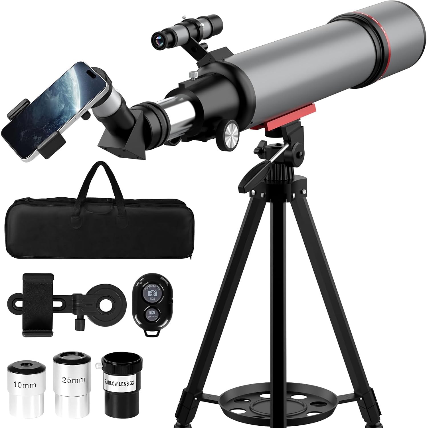 Aurosports Astronomie Teleskop 90 mm