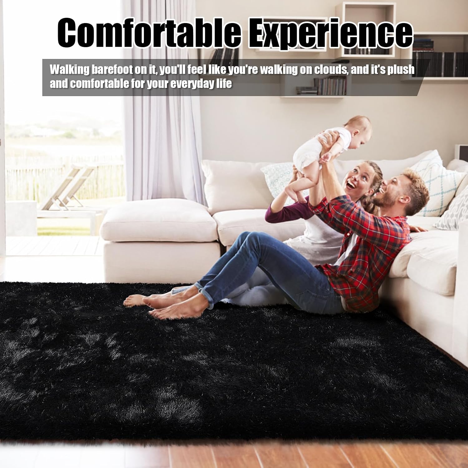 Thumbnail 4 de 8x10 Shag Rugs for Living Room 🛋