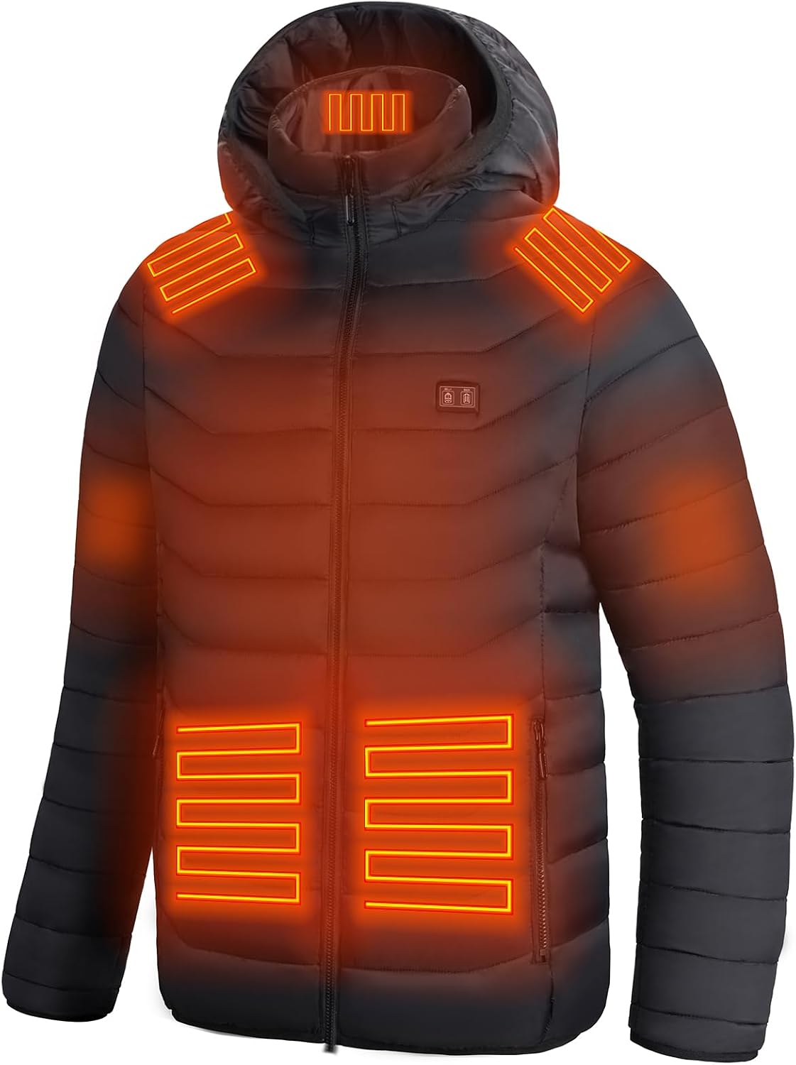 Detalle de CHANGEOWN Heated Jacket for Men and Women, 15 Heating Zones, Dual Controls