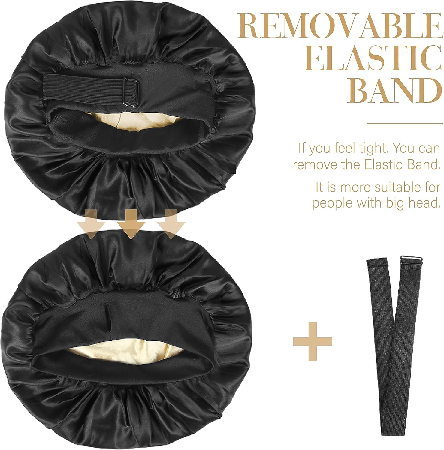 Thumbnail 1 de XRACEPHOL Silk Bonnet for Sleeping (Double Layer Satin, Adjustable) for Black Women