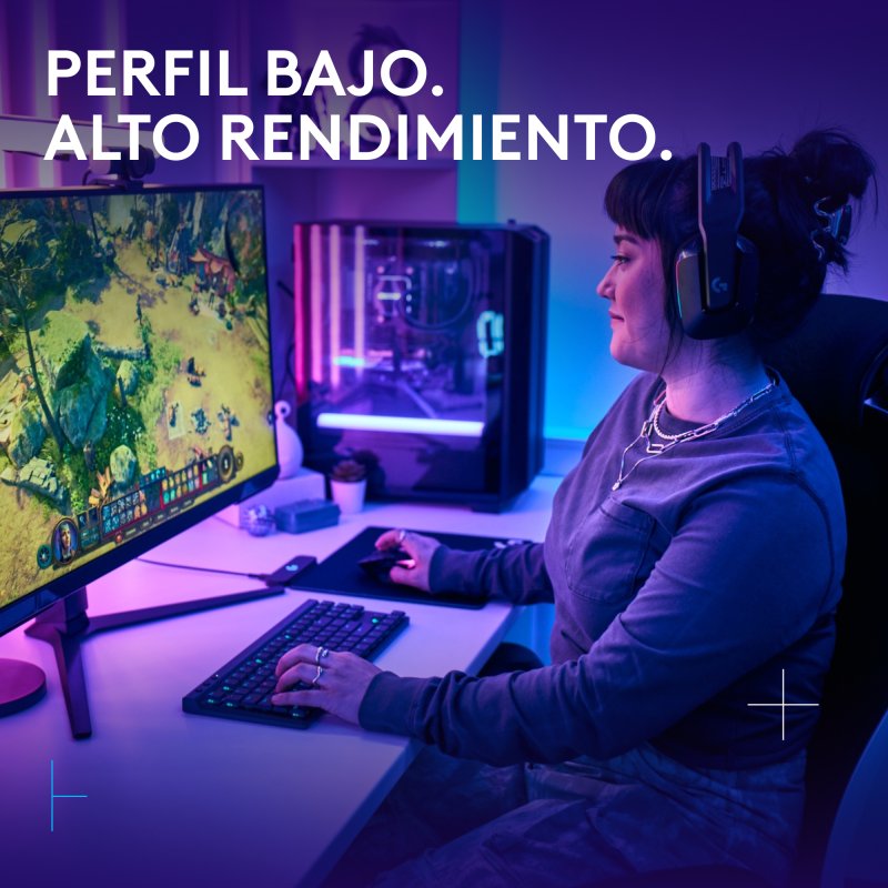 Detalle 2 de Logitech G515 LIGHTSPEED TKL: teclado mecánico inalámbrico GL con perfil bajo