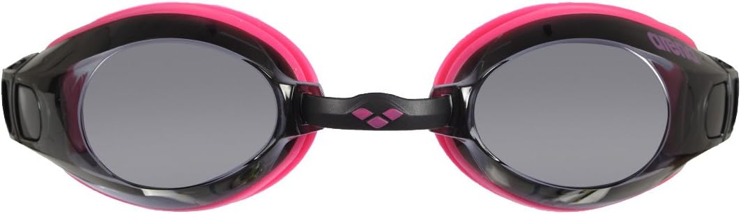 Detalle de Lunettes de Natation Adultes Zoom X-Fit d Arena Tracks Mirror — Antibuée, Verres Larges, Protection UV, Pont de Nez Ajustable