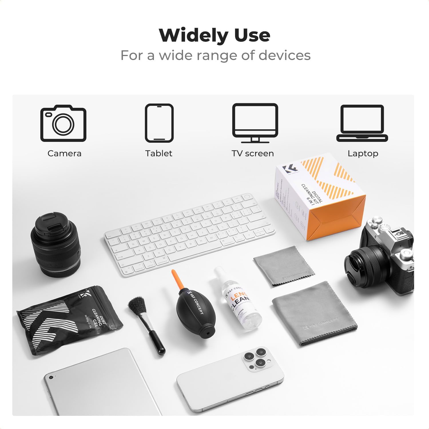 Thumbnail 6 de K&F Concept 6-in-1 Laptop Keyboard Cleaner Kit – All-in-One Screen Cleaning Set