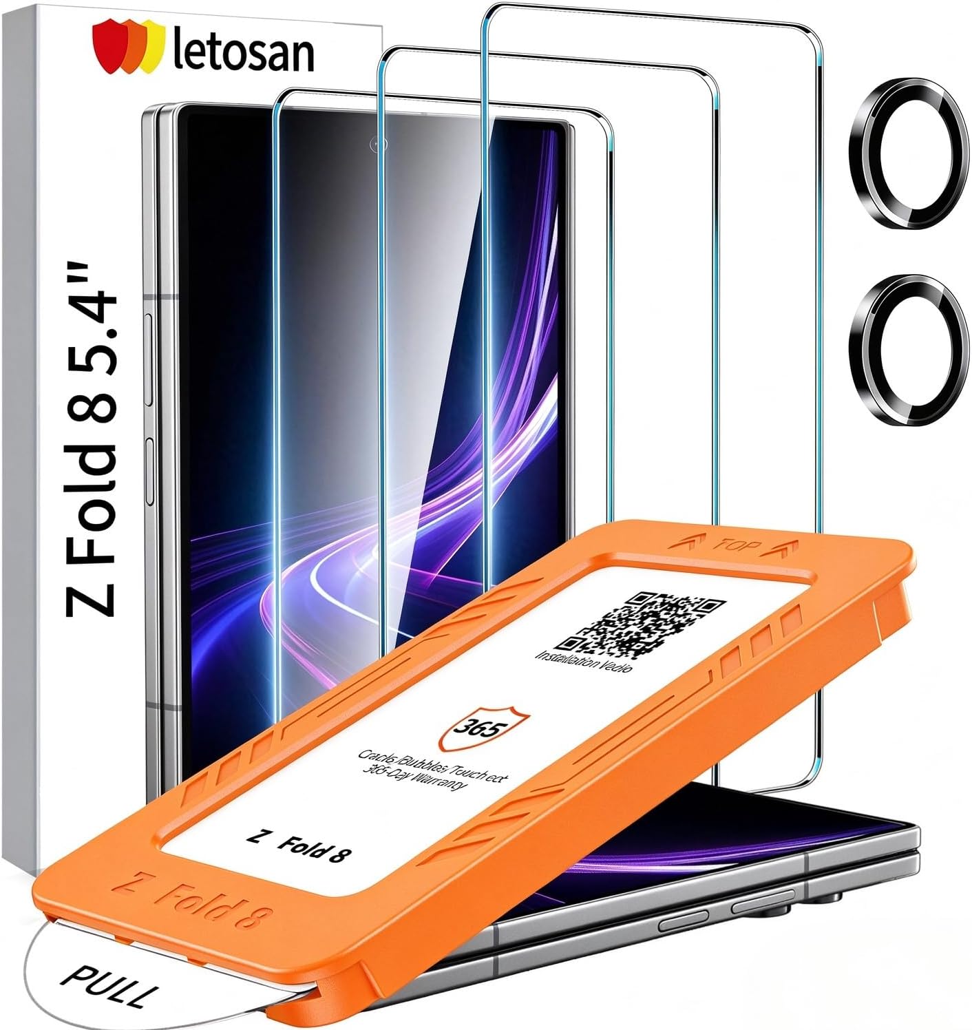 Detalle de Letosan Screen Protector for Samsung Galaxy Z Fold 8