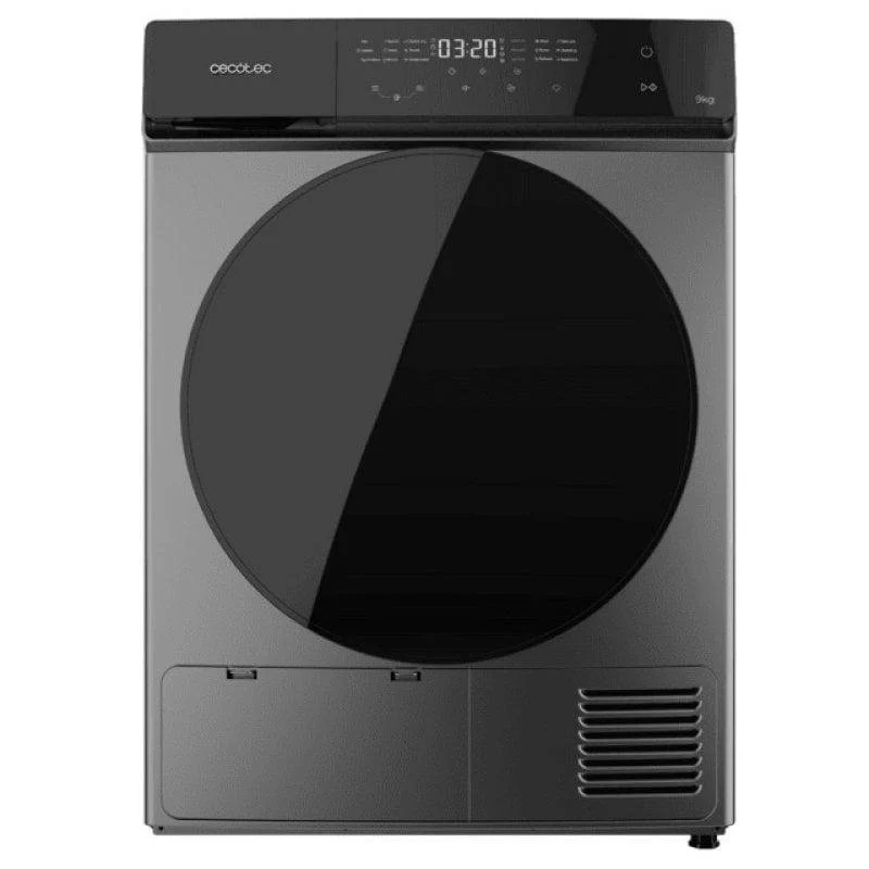 Detalle de Cecotec Bolero DressCode Dry 9400 Steel 9 kg: Secadora de bomba de calor con Full Touch y Silence