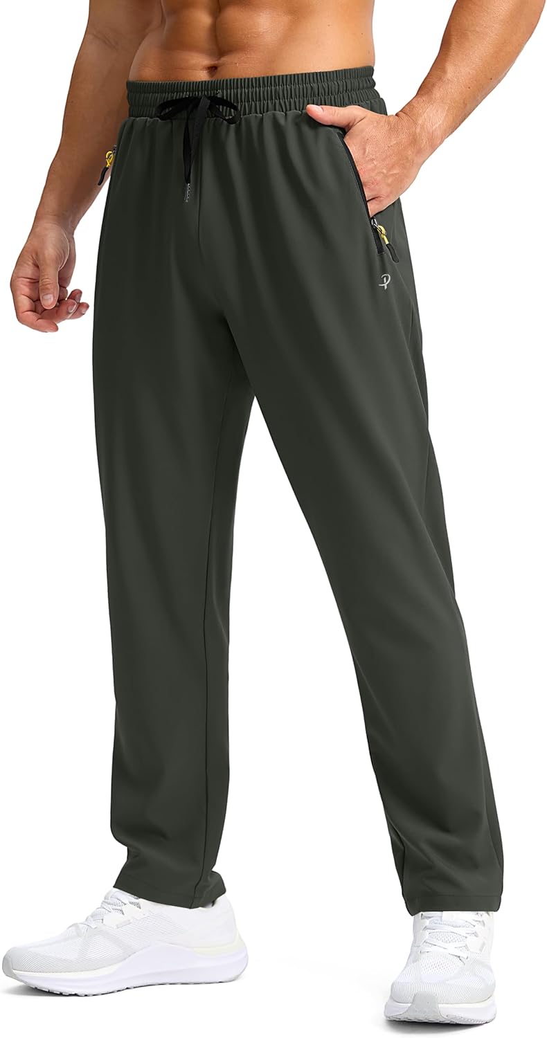 Detalle de Pudolla Men's Lightweight Hiking Pants: Quick-Dry, Water-Resistant Travel & Workout Pants