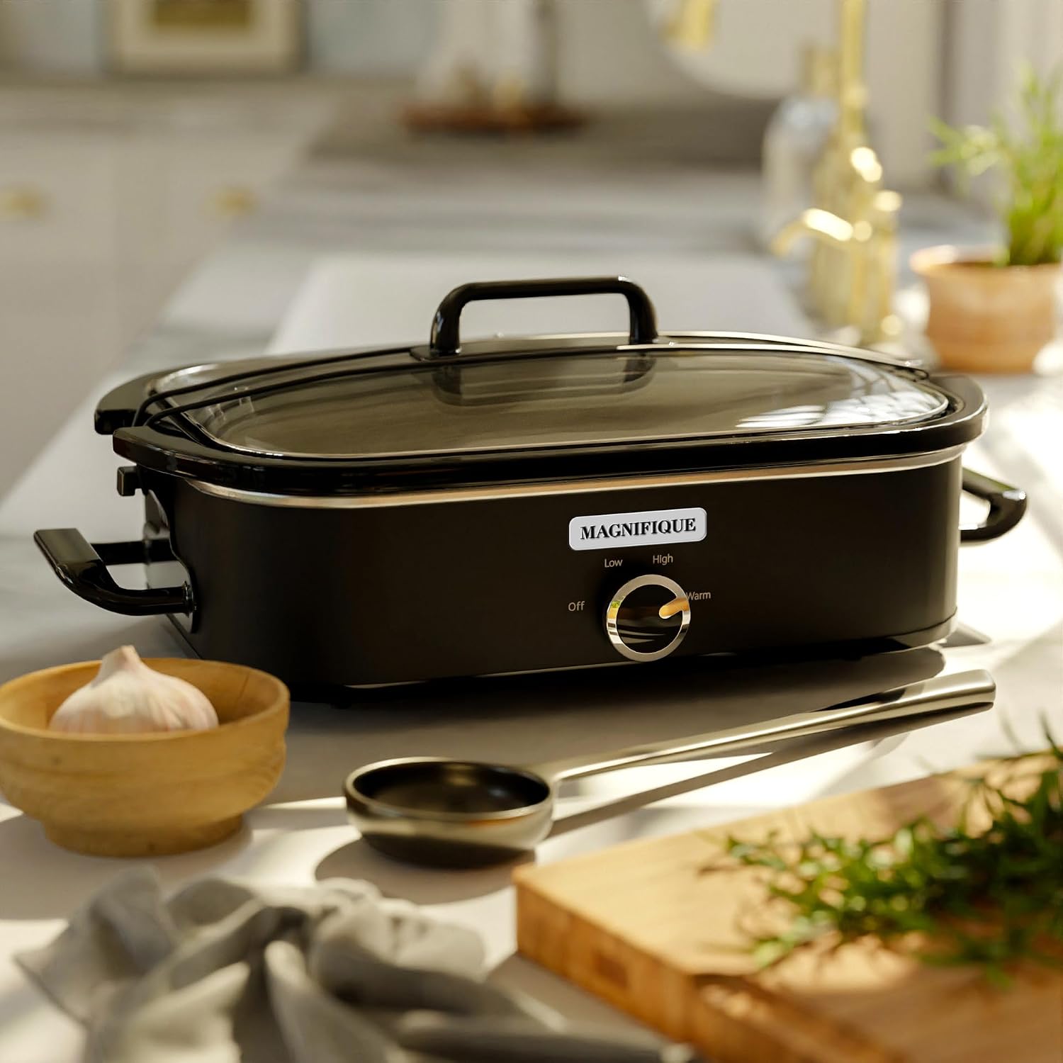 Detalle 2 de MAGNIFIQUE 4-Quart Slow Cooker for Families 🍲