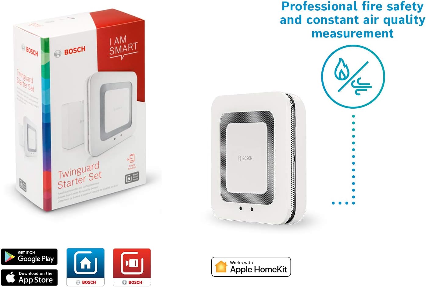 Thumbnail 5 de Bosch Smart Home Twinguard 8750001213, rilevatore di fumo con misurazione qualità dell’aria e app