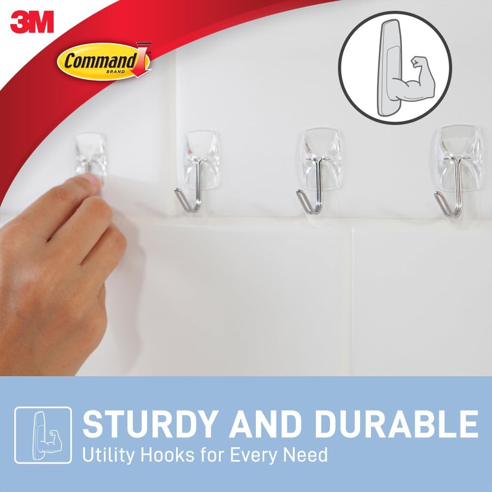 Thumbnail 5 de Command Clear Wire Hanger Hook value pack 9 hooks
