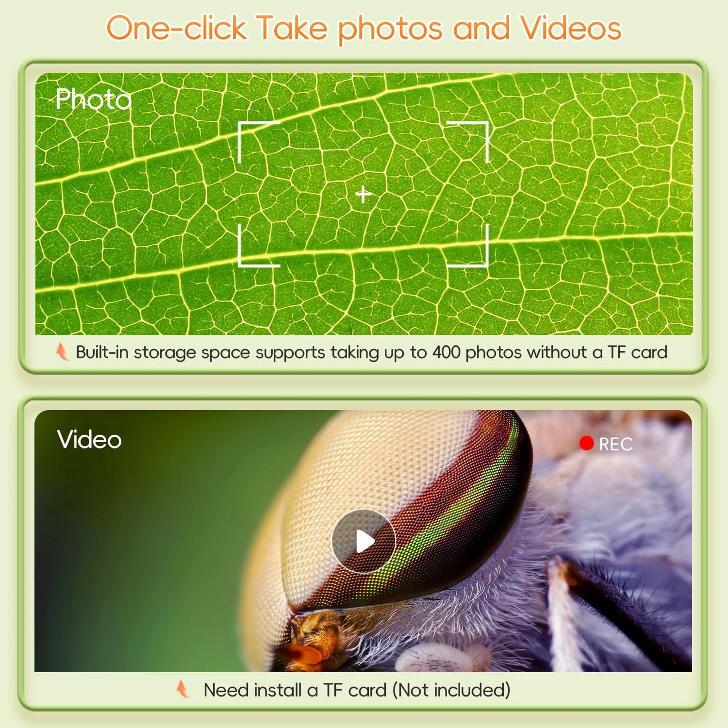 Thumbnail 4 de SGAINUL Digital Kid’s Microscope with 2.0 Inch Screen (Microscope for Kids) – Orange