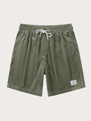 Thumbnail 3 de JMIERR Herren Corduroy Shorts mit 3 Taschen Grün M – Alltagstauglich und bequem