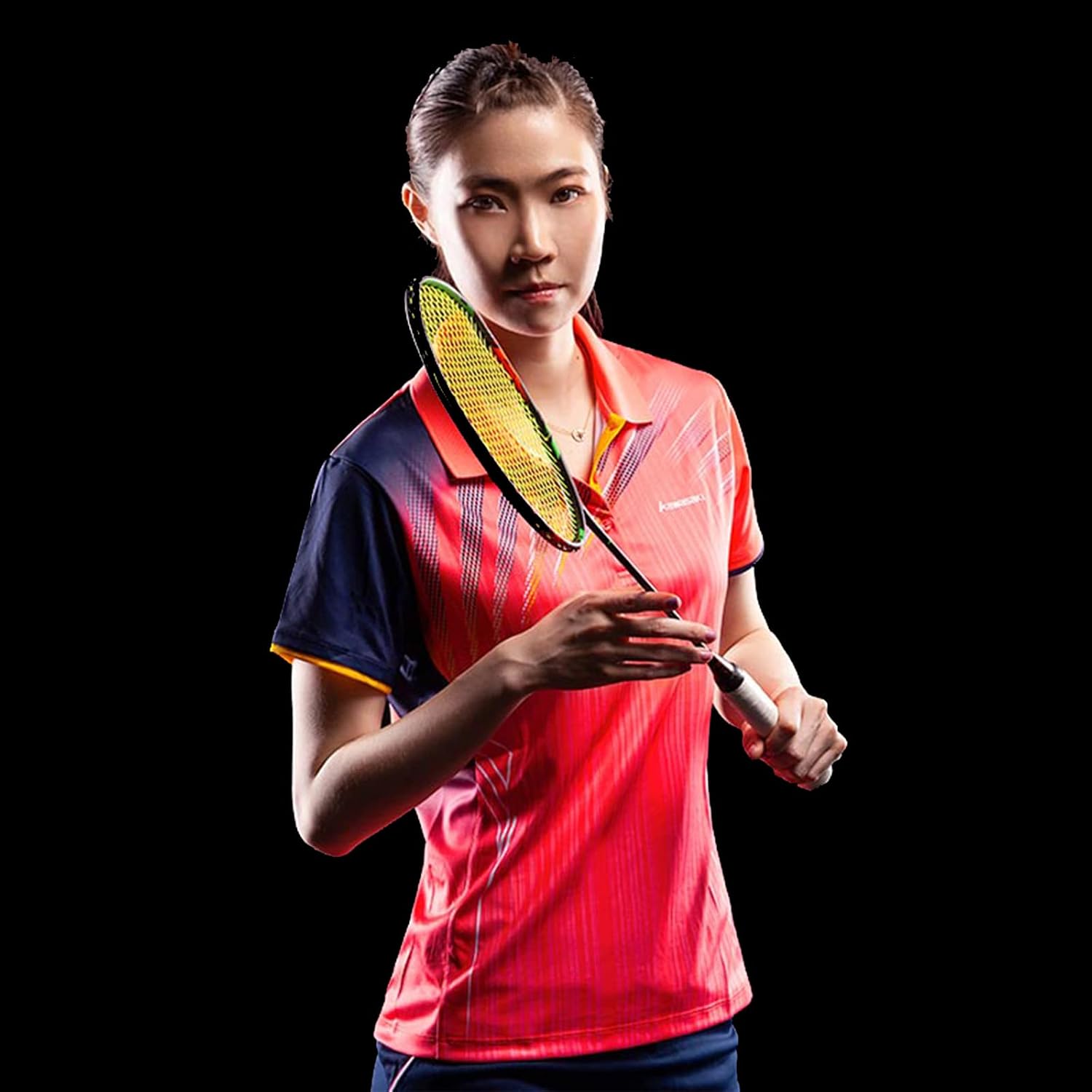 Detalle de Kawasaki Badminton Set – 2 Schläger, 3 Bälle, Tragetasche – Profi-Qualität, leicht & langlebig