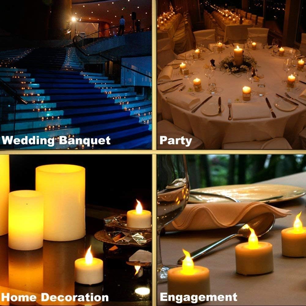 Thumbnail 4 de Led Tea Lights 50-Pack flameless LED tealight candles with CR2032 batteries