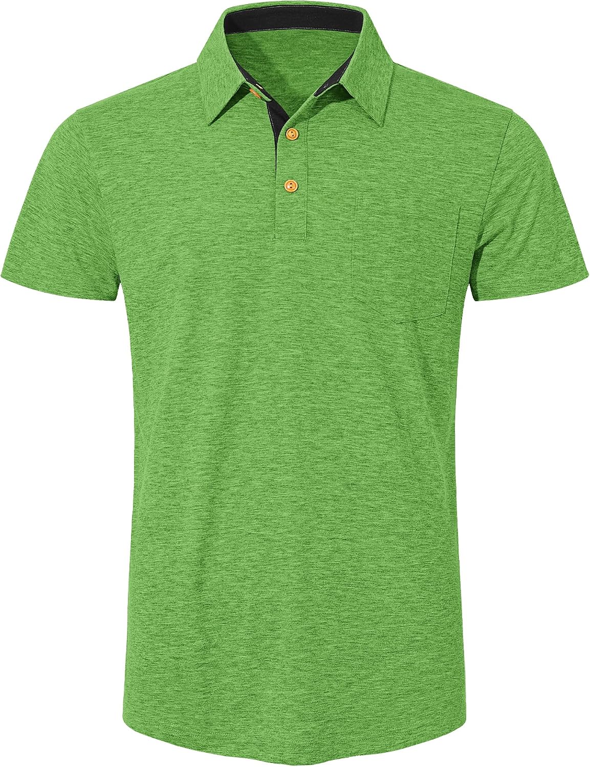 Detalle de TARAINYA Polo Uomo Cotone Maniche Corte con Tasca – Comfort Traspirante e Stile Polo