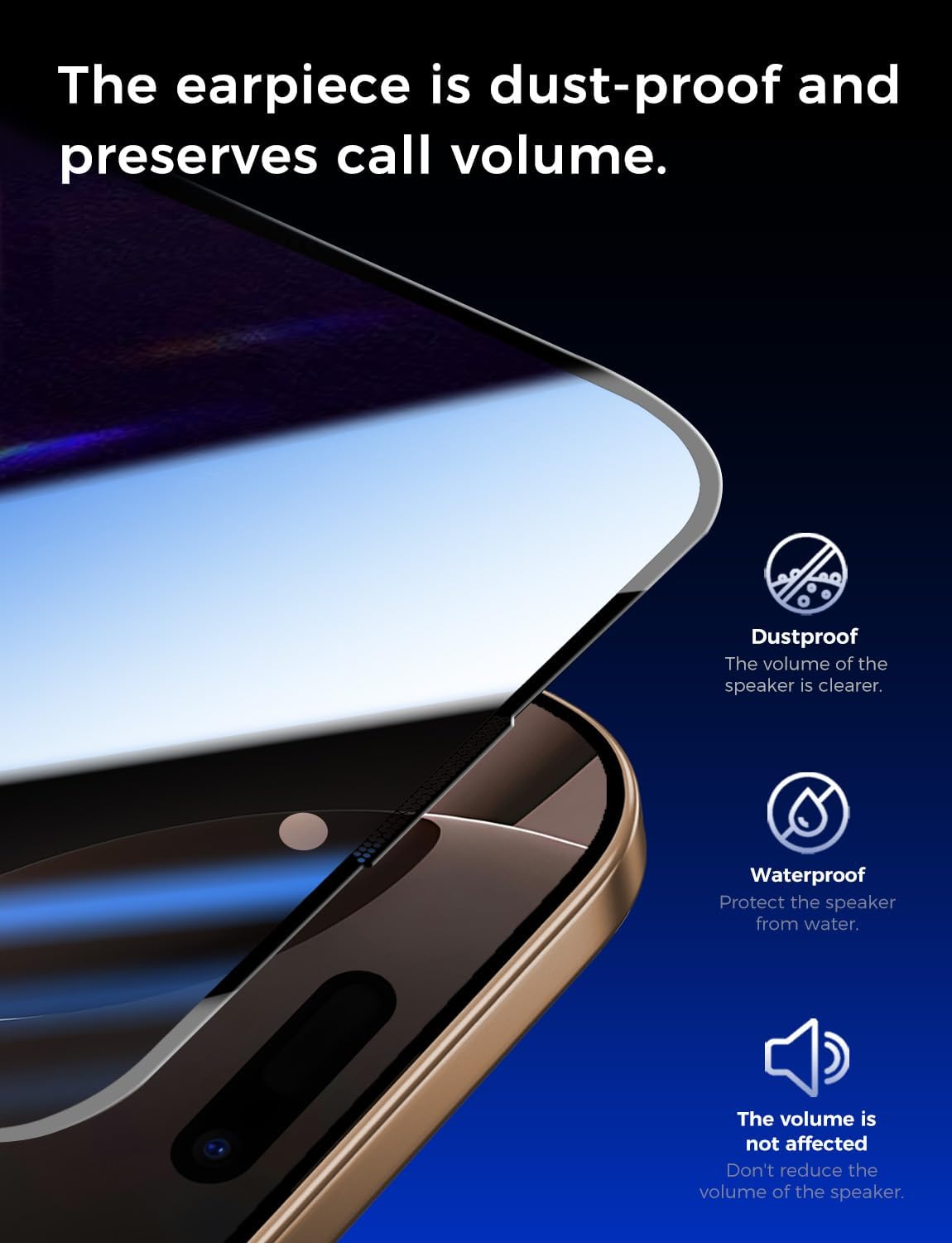 Thumbnail 5 de MAGIC JOHN iPhone 16 Pro 6.3" Privacy Glass protector
