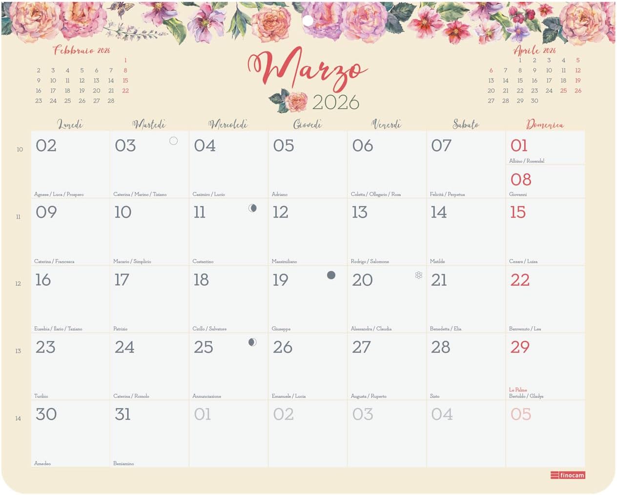 Thumbnail 4 de Finocam Calendario magnético 2026 250x200 mm