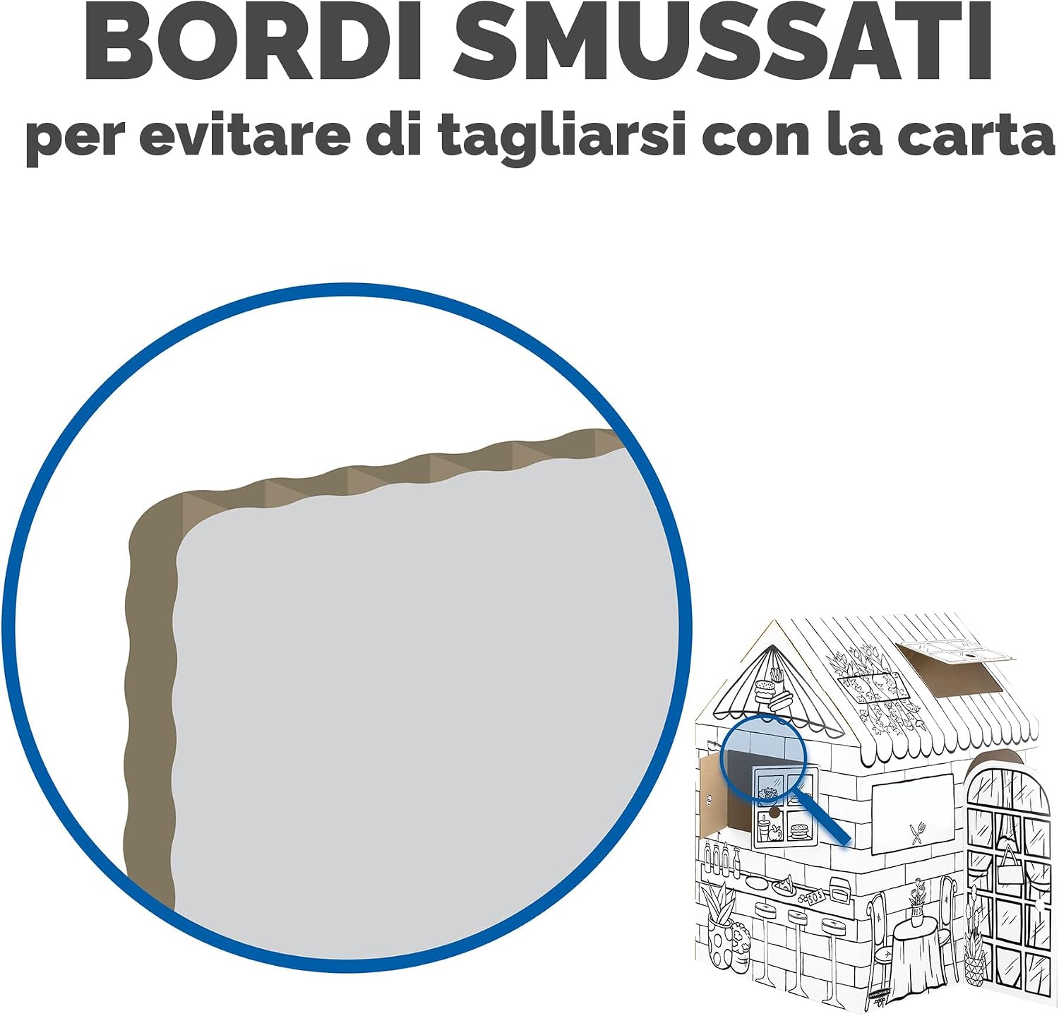 Thumbnail 4 de BANKERS BOX Casetta Dolcetti in cartone per bambini – Casa giocattolo XL (81.3 x 81.3 x 121.3 cm)