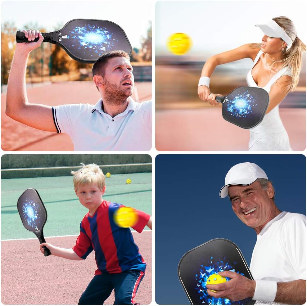 Thumbnail 6 de ZOEA Pickleball Paddle (Graphite) with carbon fibre surface and polymer honeycomb core