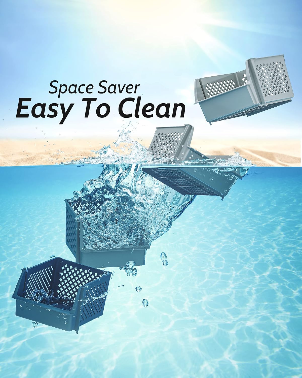 Thumbnail 6 de TidyFriend 4 Pack Stackable Storage Bins Open Front