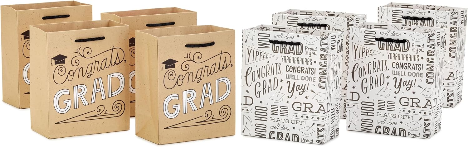 Detalle de Hallmark Graduation Gift Bags, 8-Pack