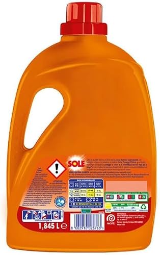 Detalle de Sole Detersivo Lavatrice Proteggi Colore 123 Lavaggi – Lavatrice liquido con olio di argan e formula igienizzante