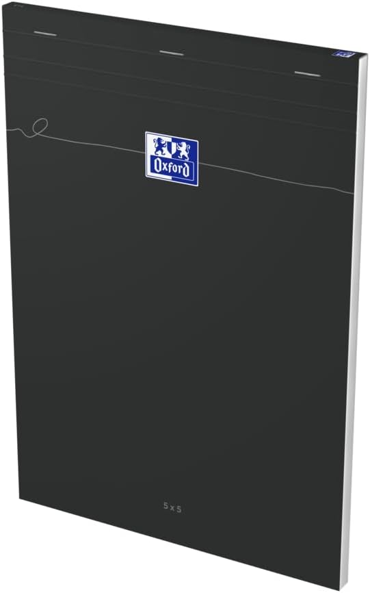 Thumbnail 1 de Oxford Smart anteckningsblock A4, 160 sidor, rutade 5 x 5, svart