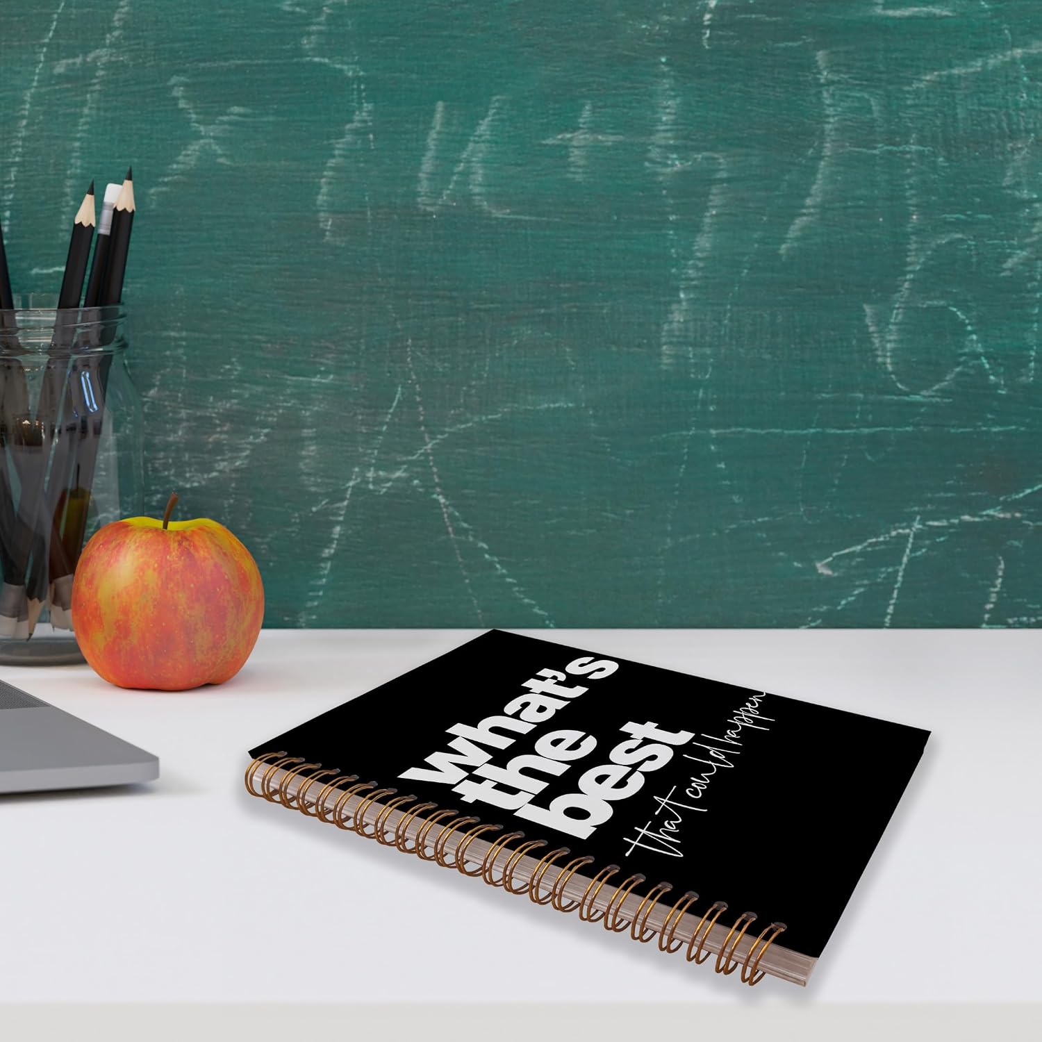 Detalle de VNWEK Consistency Inspirational Spiral Notebook, 5.5 x 8.3-Inch Hardcover Journal