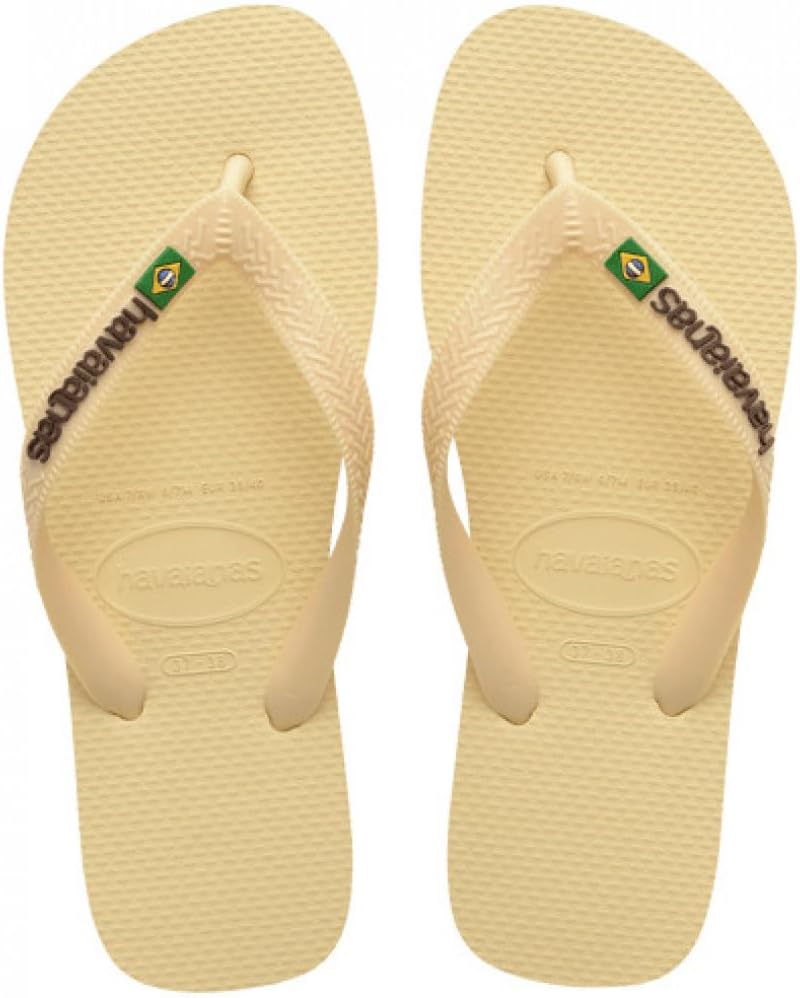 Detalle de Havaianas Brasil Logo infradito iconiche con suola antiscivolo, unisex adulti