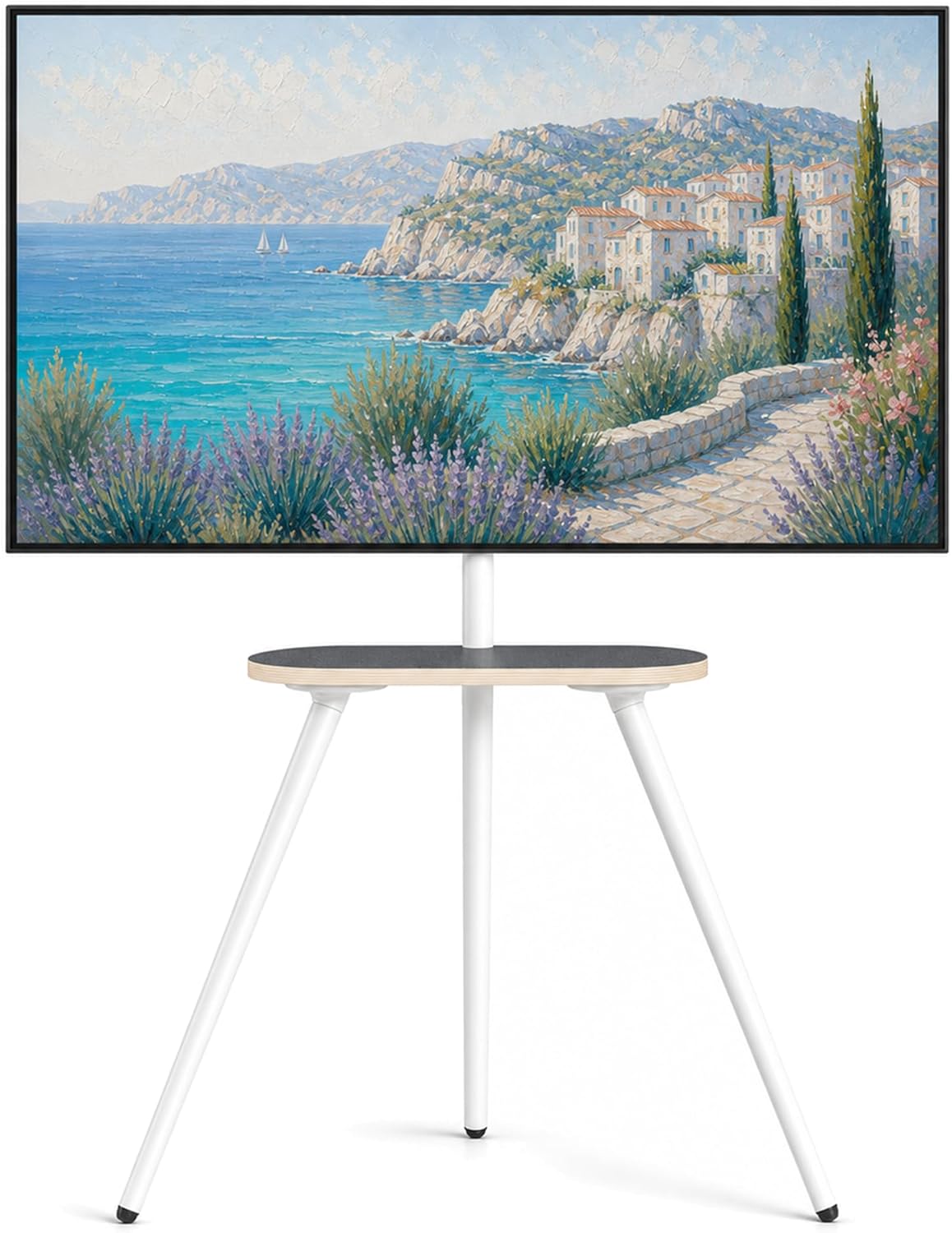 Detalle de ECOTINY Metal Leg Tripod TV Stand for 43–65 Inch TVs