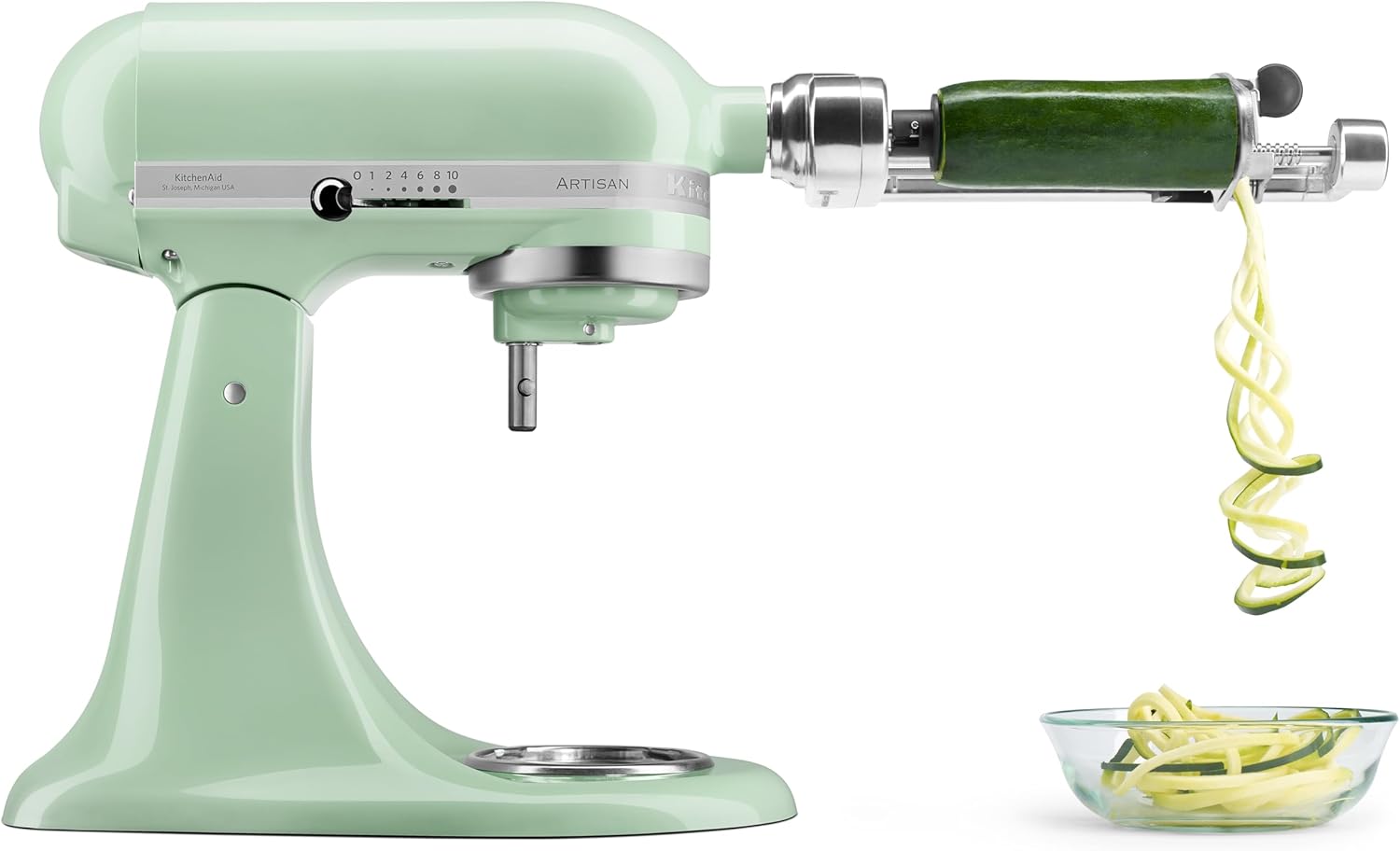 Thumbnail 5 de KitchenAid Tilt-Head Artisan 4.8L Stand Mixer (5KSM125BPT) in Pistachio