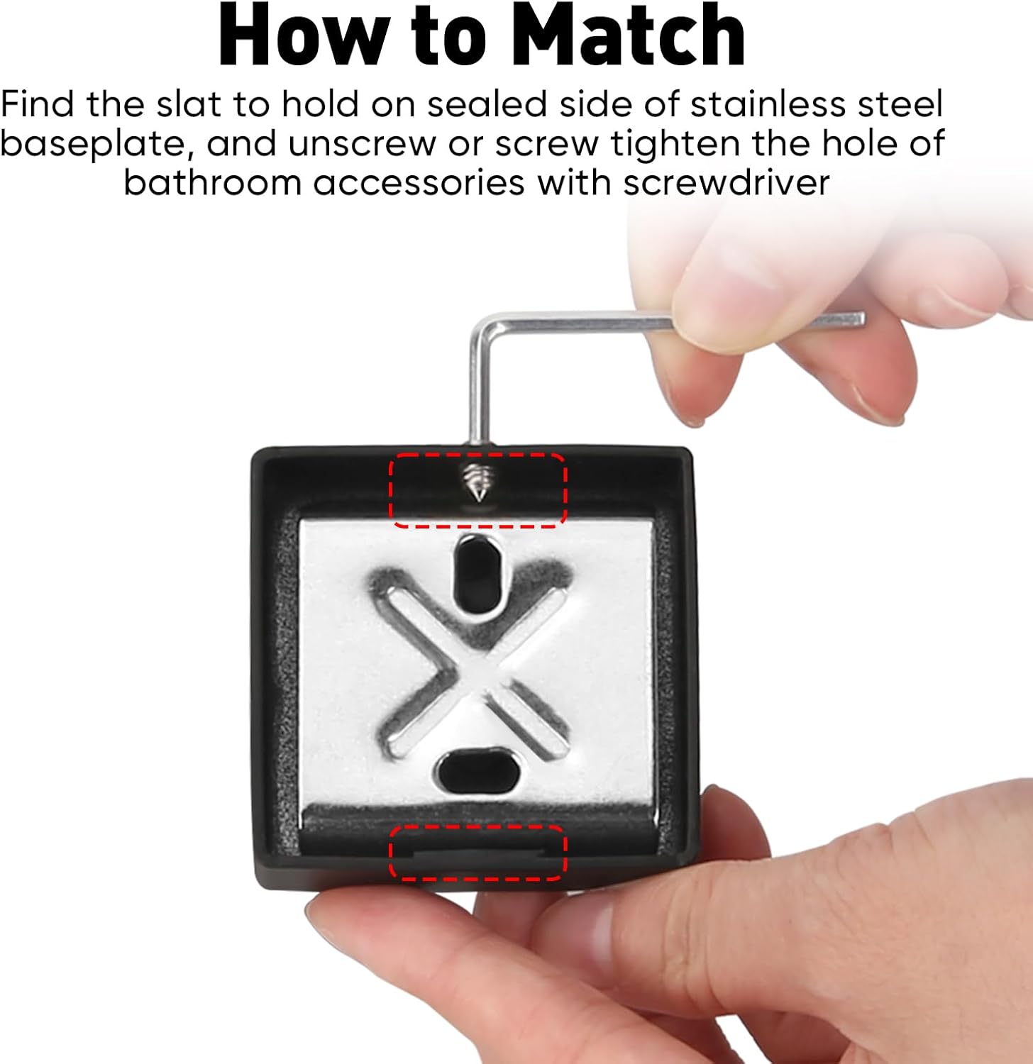 Thumbnail 3 de Maypott 5pcs Matte Black Bathroom Accessories Set – 16 Inch Wall Mounted Towel Bar, Towel Ring, Toilet Paper Holder and Hooks