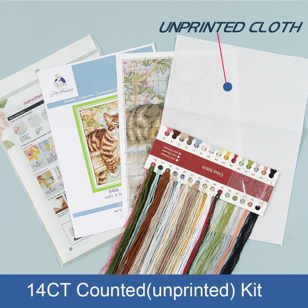 Detalle 2 de Funcrostitch Counted Cross-Stitch Kit, 14-Count