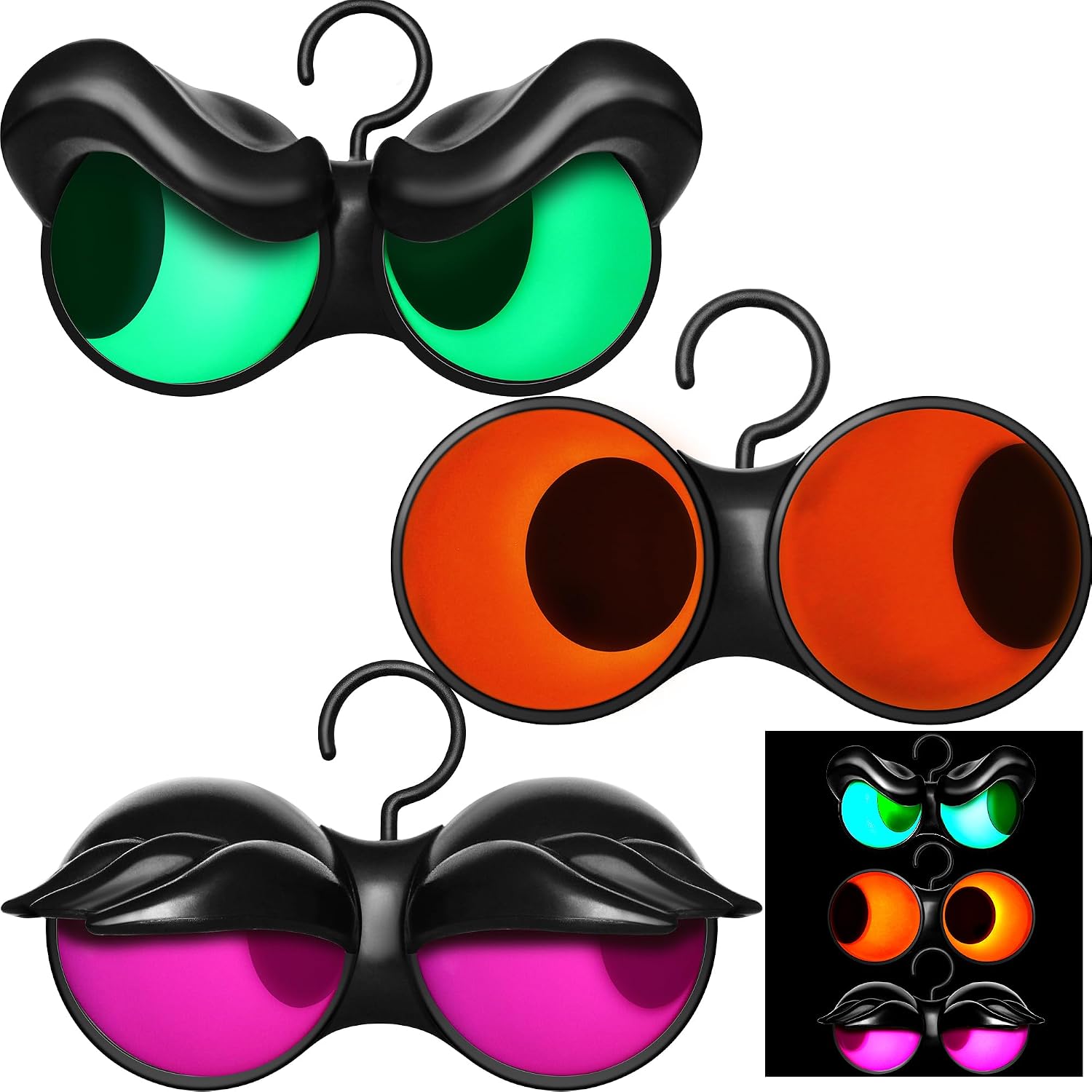 Detalle 2 de Joiedomi 30149 Animated Halloween Eye Lights, 3-Piece Set with Timer